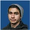 Professional headshot of a young man in a dark hoodie
